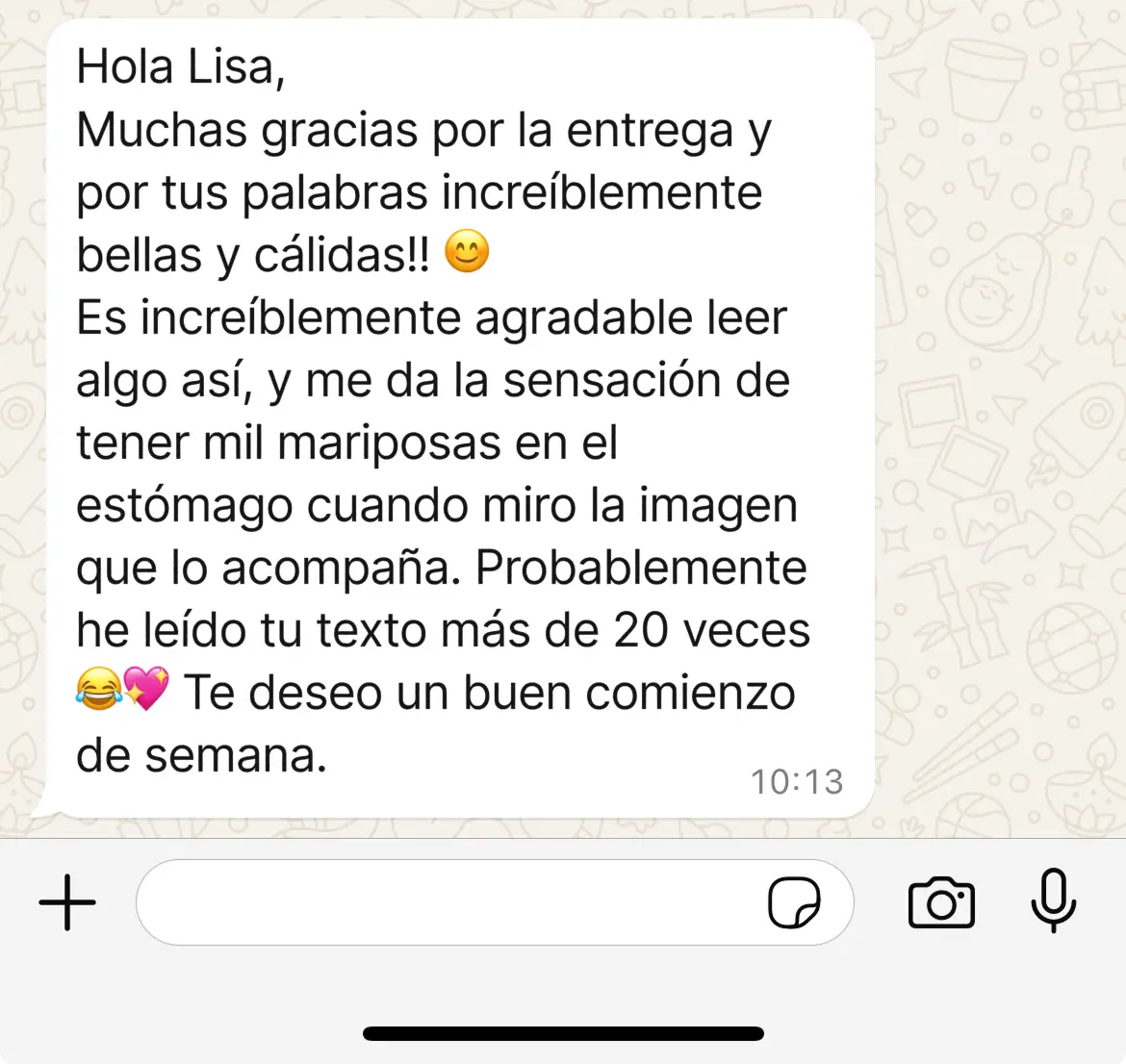 Lo que mis clientas dicen sobre mi trabajo: 8